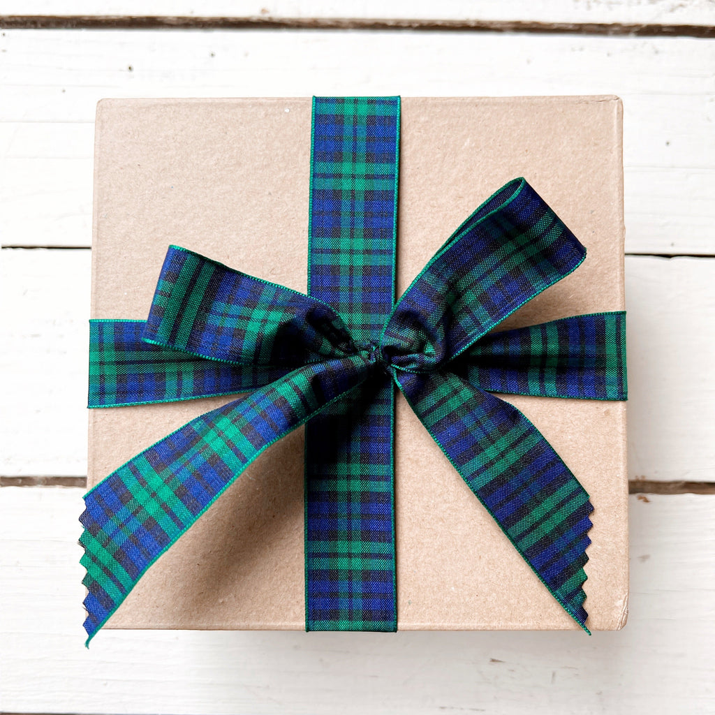  Black Watch Tartan Ribbon - Luxury Christmas Scottish Craft