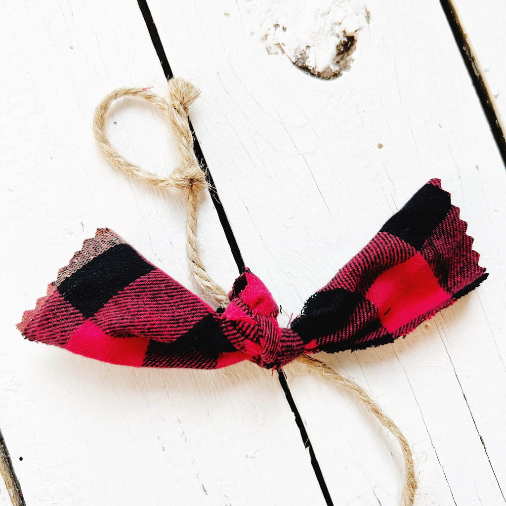 Christmas Tree Garland In Buffalo Plaid 