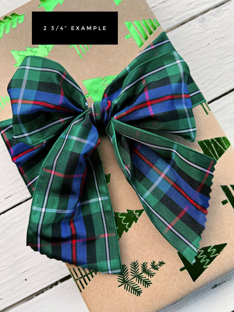 Scottish Tartan Ribbon For Christmas Bows