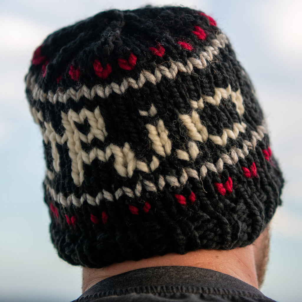 Ohio State Chunky Knit Hat With Script Ohio Design