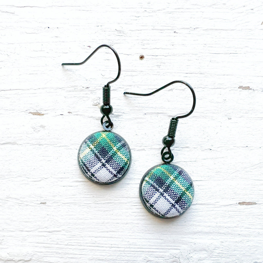 Classic Plaid Drop Earrings In Gordon Tartan