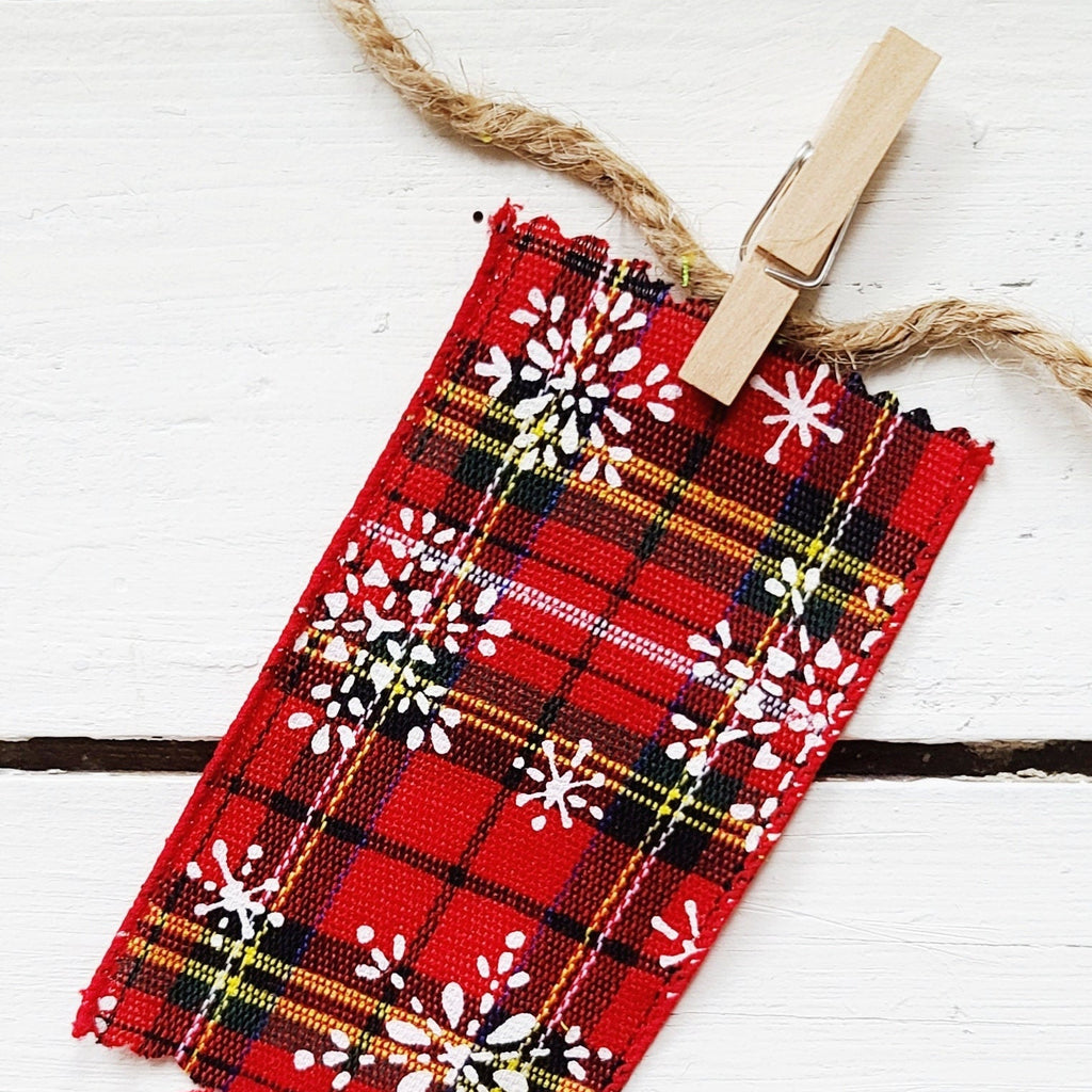 Wired Ribbon Spools - Scottish Tartan Christmas Ribbon