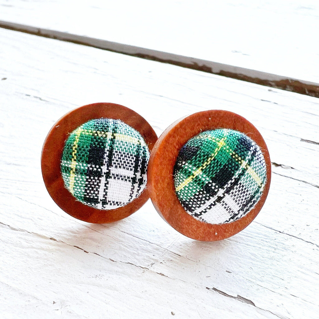 Earring Studs - Dress Gordon Tartan Stud Earrings