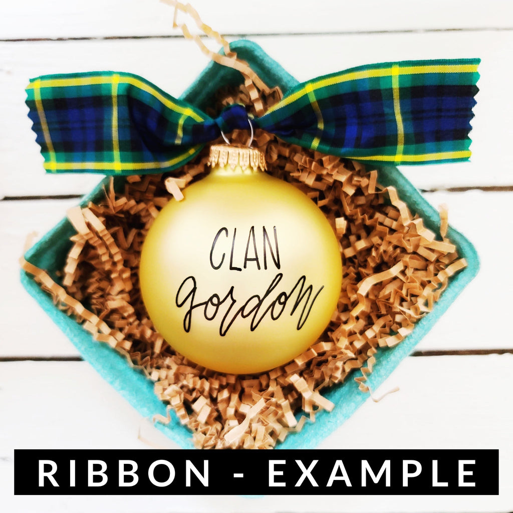 Scottish Gordon Tartan Ribbon - Perfect For Decorating