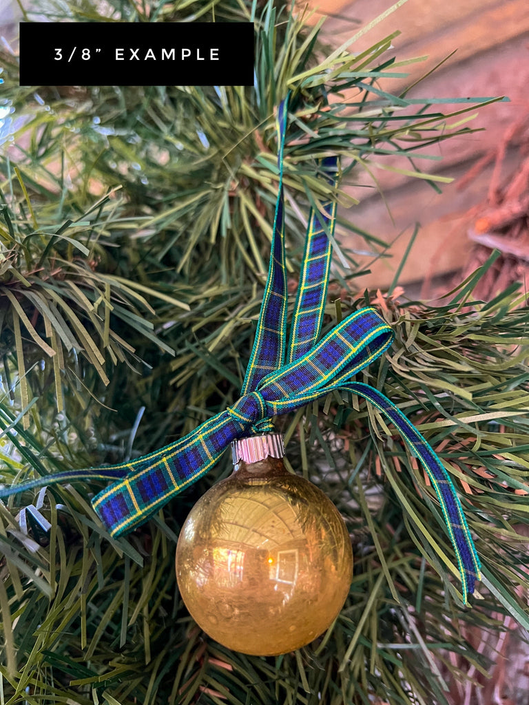 Scottish Tartan Ribbon - Blue Plaid DIY Craft Bow Supplies