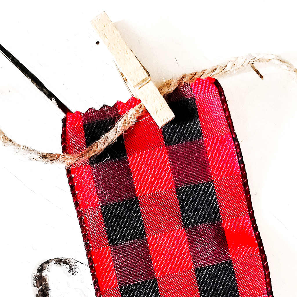 Wired Ribbon Spools - Buffalo Plaid Ribbon For Christmas