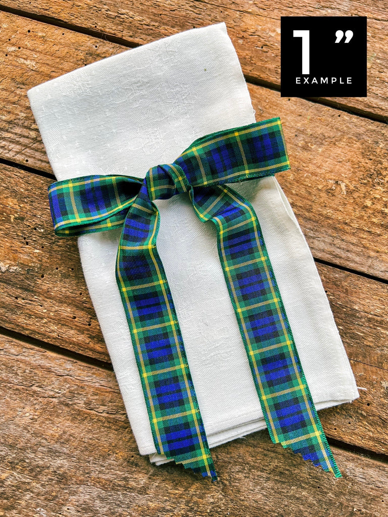 Scottish Tartan Ribbon - Perfect For Wreaths And Bows