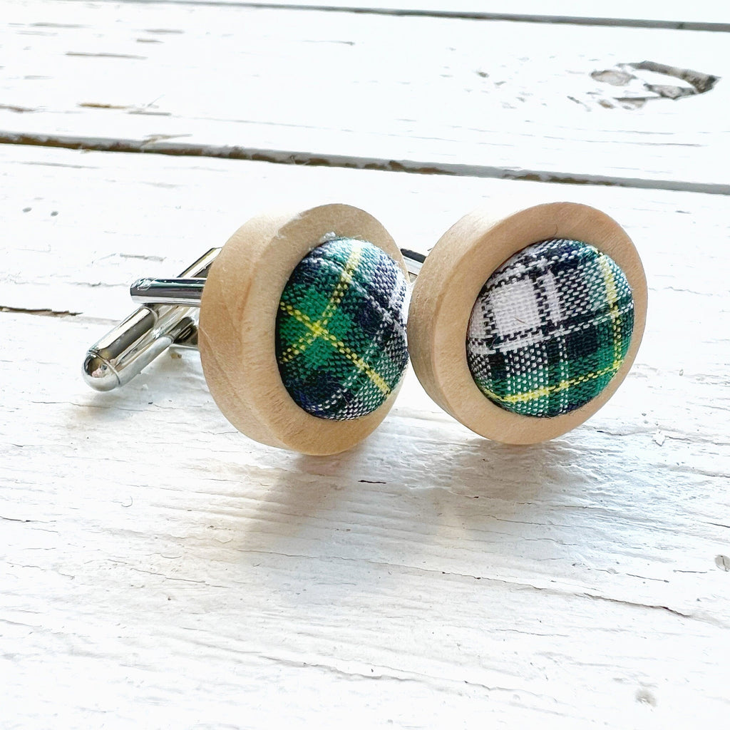 Cufflinks - Dress Gordon Tartan Plaid Cufflinks