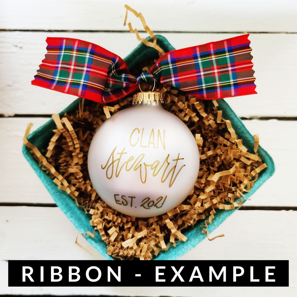 Scottish Tartan Ribbon - Ribbon for Tree Decorating 