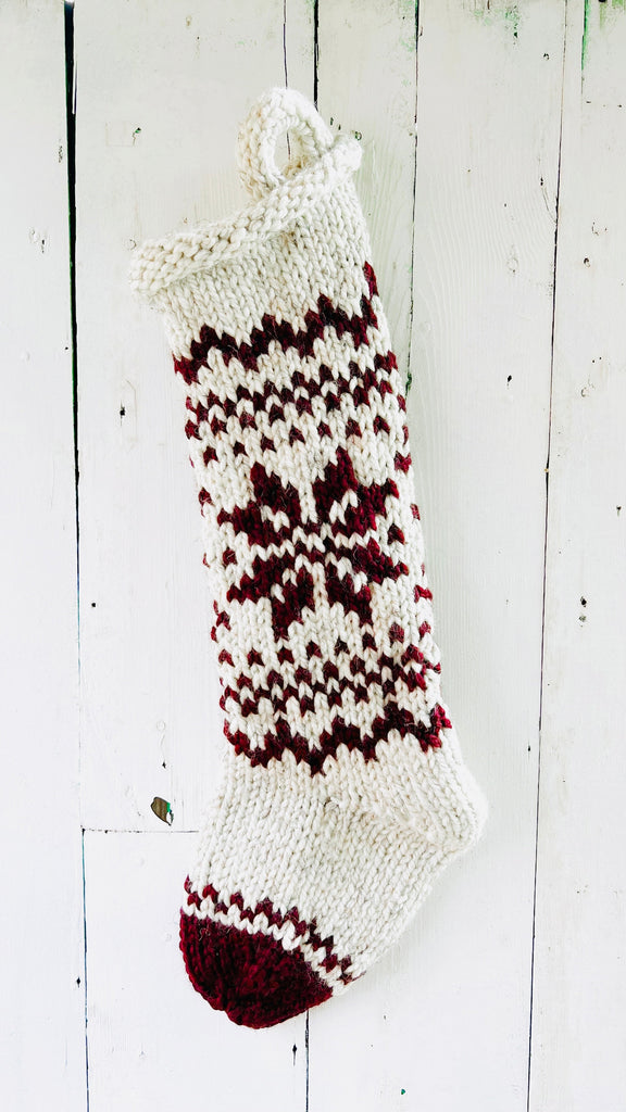 Custom Chunky Stocking Knitted For You