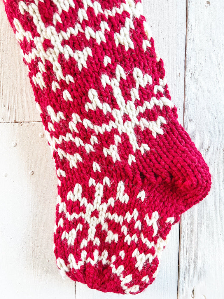 Fair Isle Wool Christmas Stocking - Monogrammed Stockings