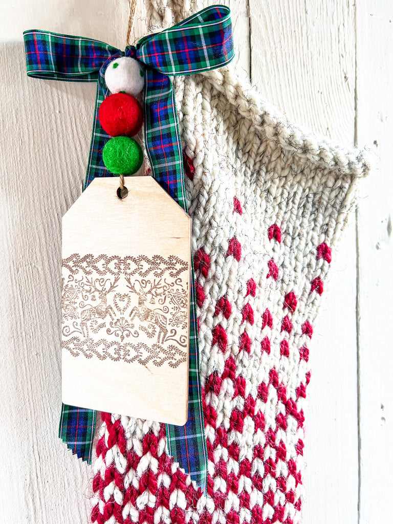 Hand Knit Fair Isle Stockings