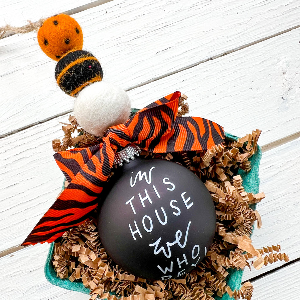 In this House we Who Dey - Cincinnati Ornament