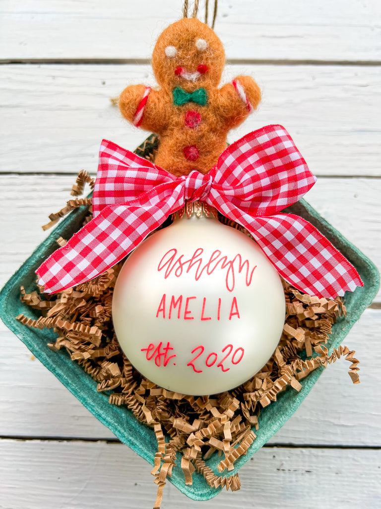 Personalized Kids Christmas Ornaments