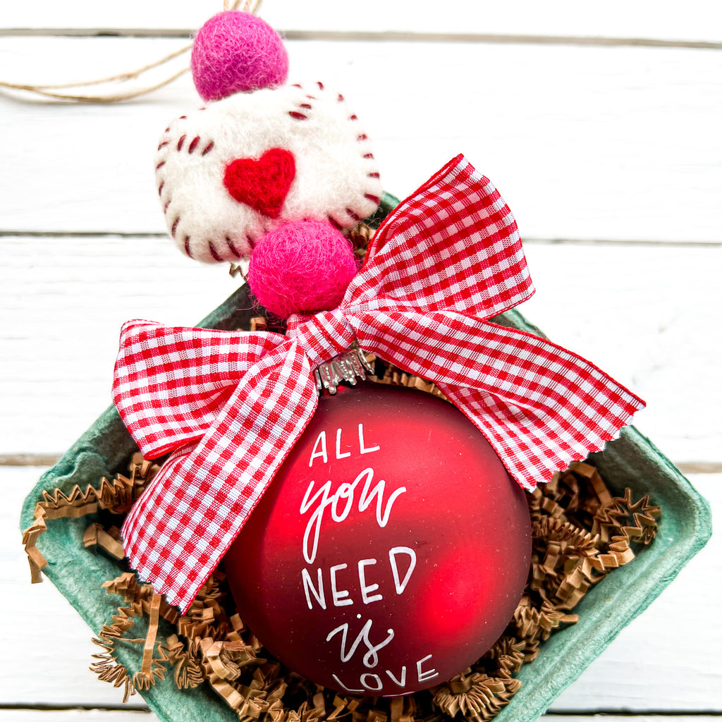 All You Need is Love personalized ornament