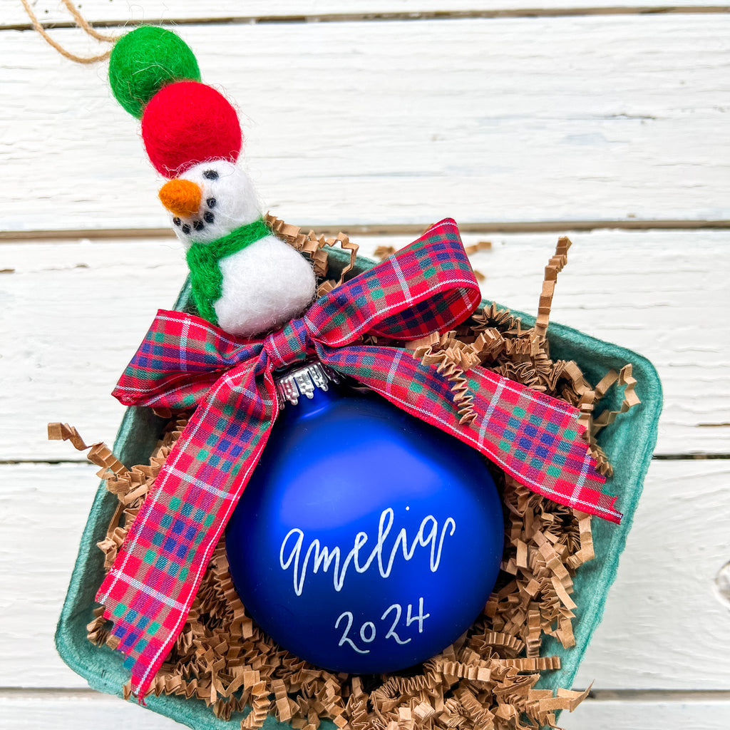 Personalized Kids Name Christmas Ornaments