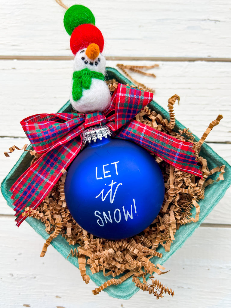 Snowman Custom Ornament for Kids