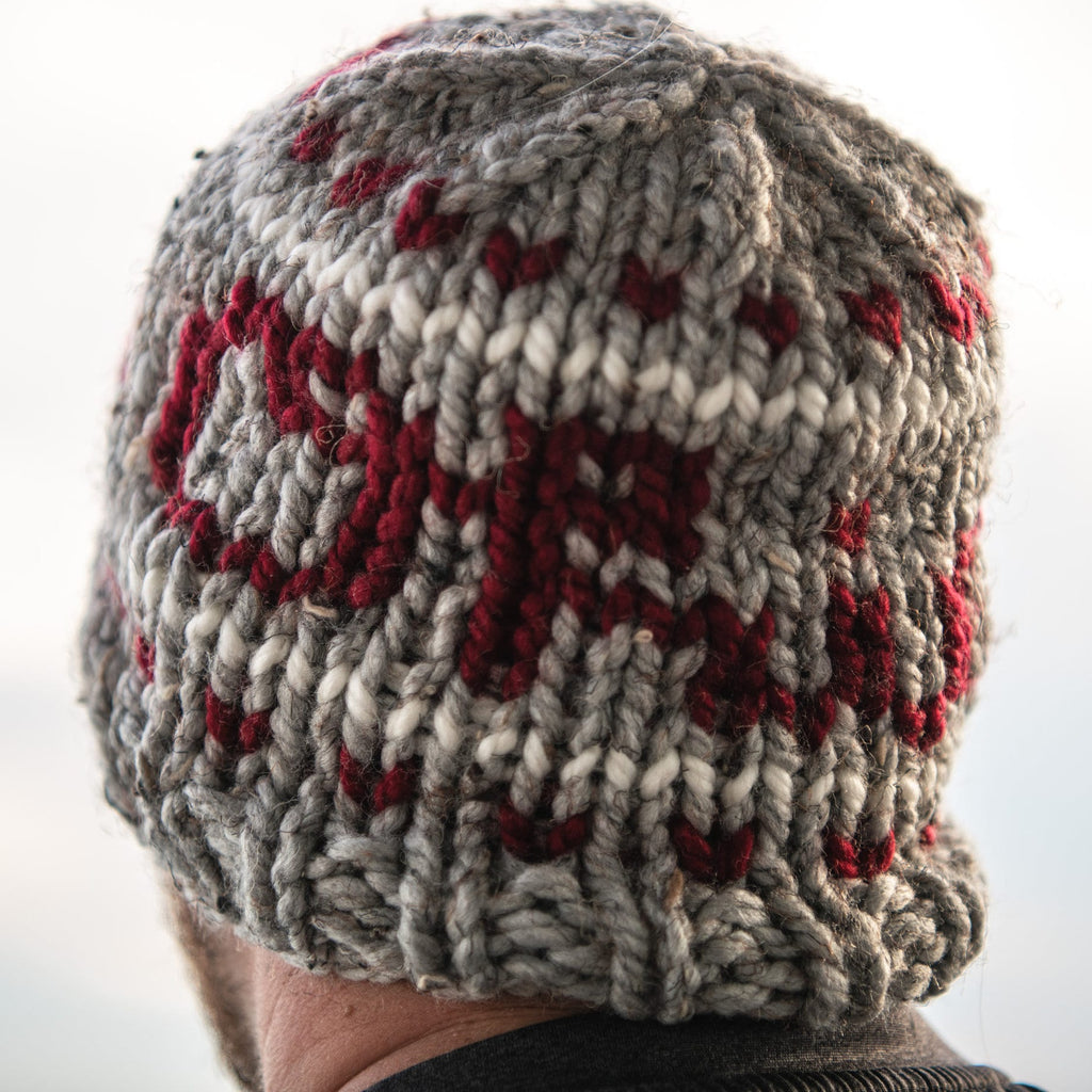 Ohio State Hand Knit Hat - Chunky Knitted Beanie