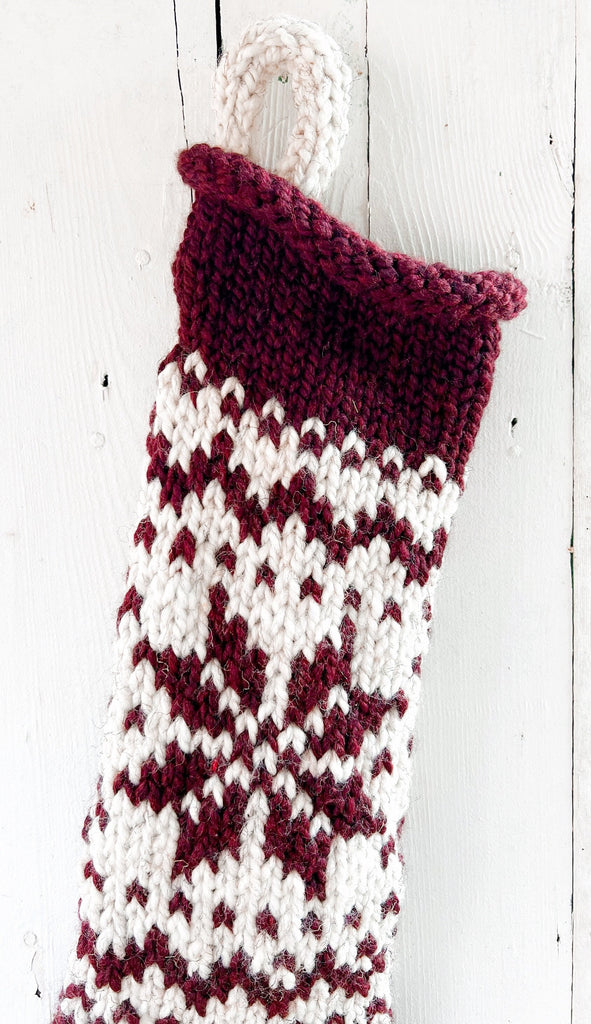 Ready To Ship Stockings - Christmas Stocking Knitted 