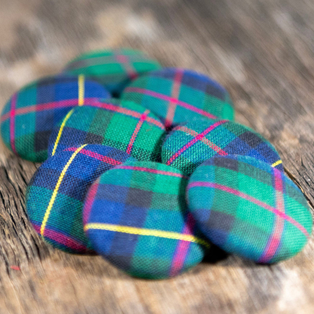 Decorate With Mackenzie Tartan Craft Buttons