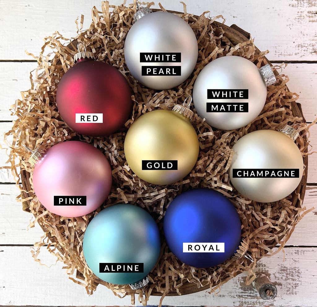 Personalized Ornaments - 2024 Personalized Ornament Colors