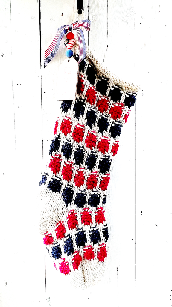 Chunky Knit Fair Isle Stockings - Christmas