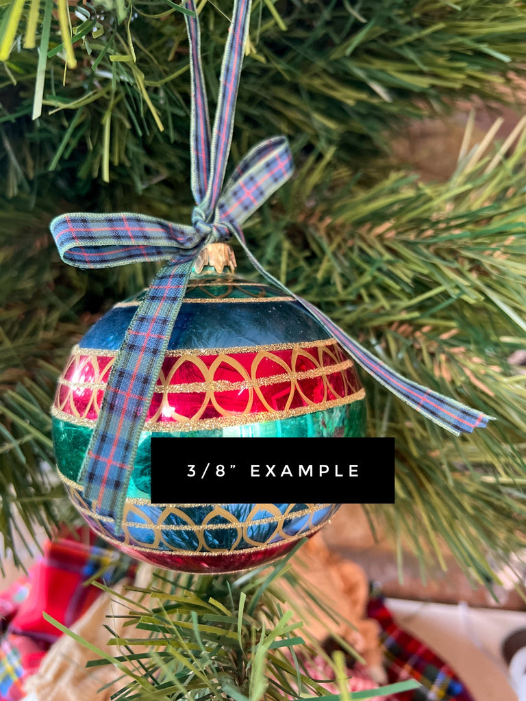 Flower Of Scotland Tartan Ribbon - Christmas Decorations