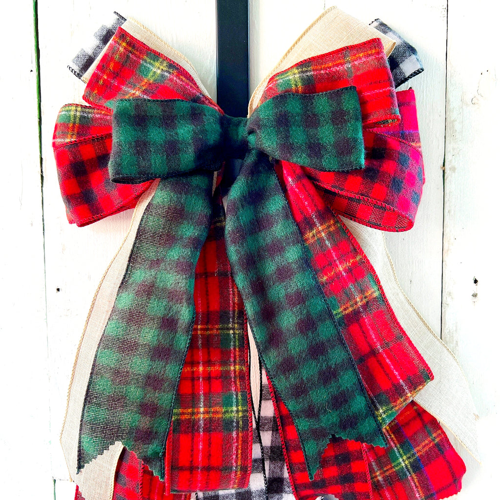 Oversized Bows - Tartan And Plaid Home Decor