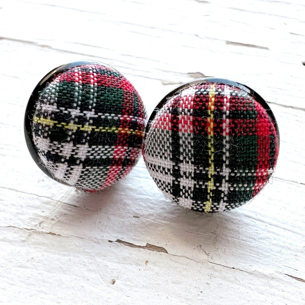 Earring Studs - Stewart Dress Tartan Plaid Earring Set