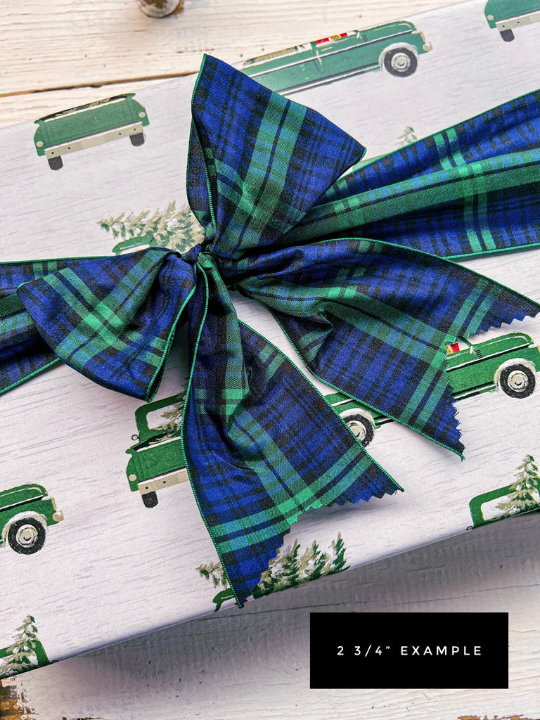  Tartan Christmas Ribbon for Gift Wrapping