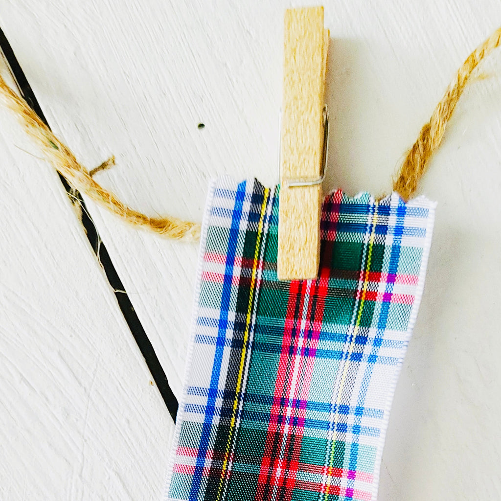 Scottish Tartan Ribbon - DIY Bows Christmas Wedding Decor