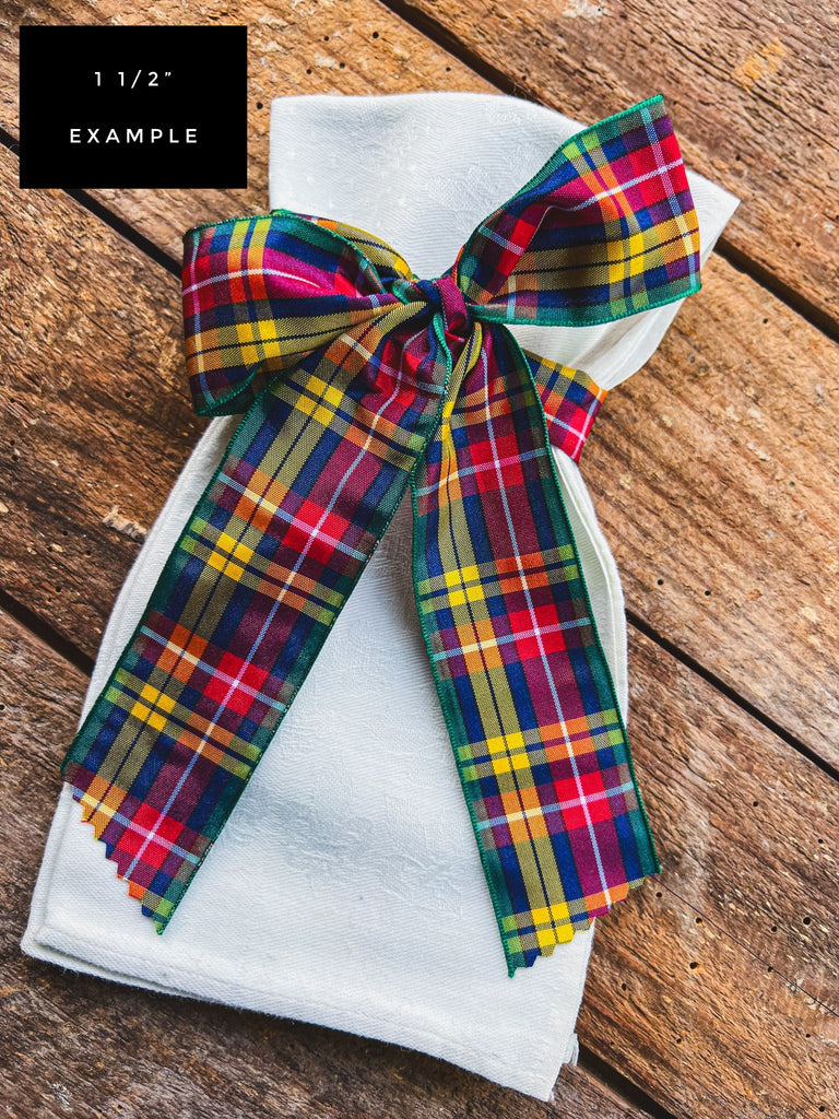 Scottish Tartan Ribbon - Buchanan Christmas Trim