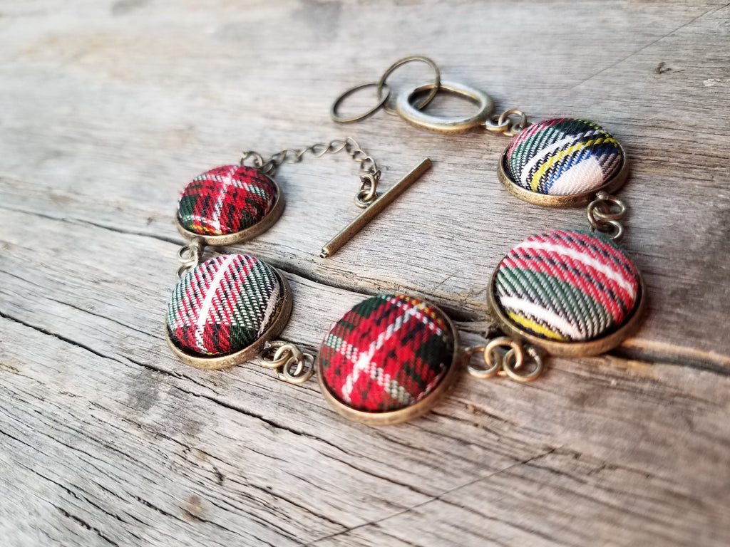 Bracelets - Stewart Dress Tartan Bracelet - Adjustable