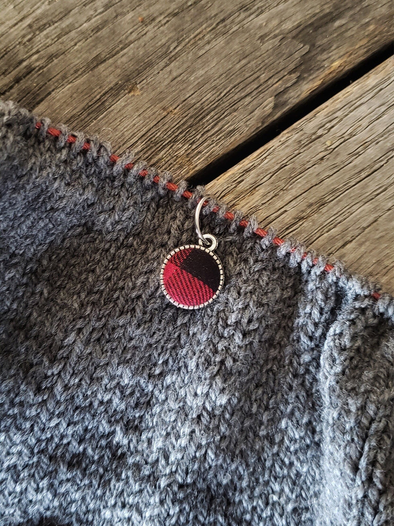 Tartan Plaid Knitting Stitch Markers