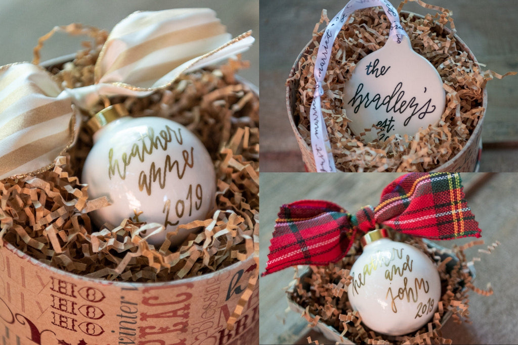 Personalized Ornaments - Romantic Engagement Or Wedding Gift
