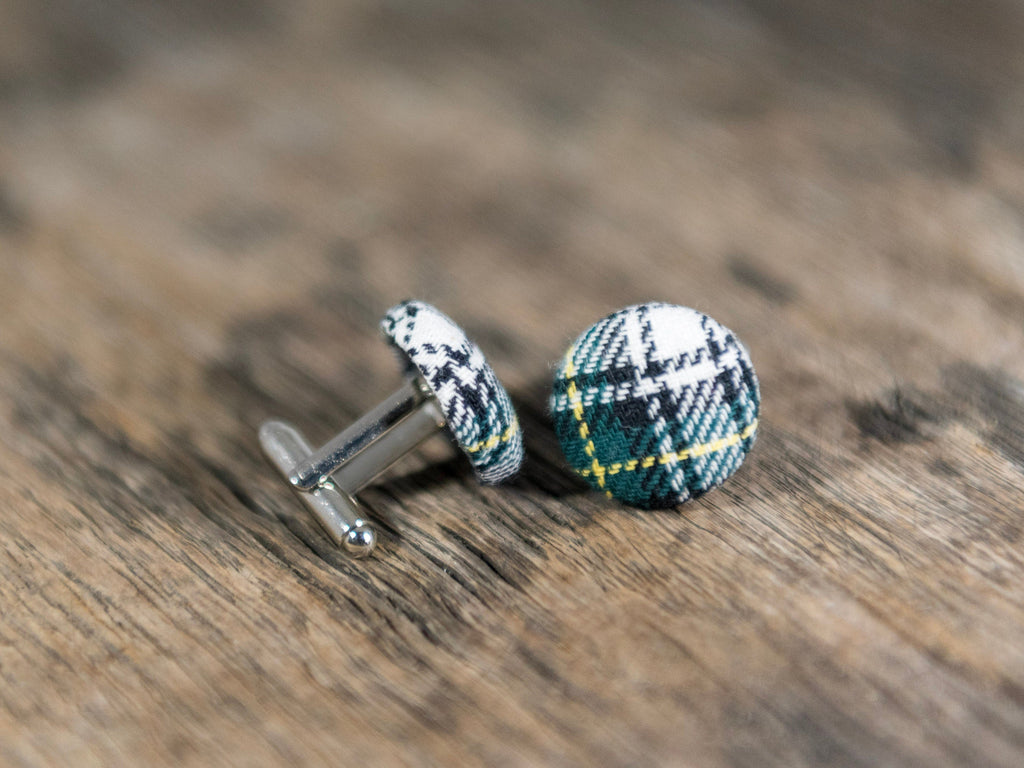 Dress Gordon Tartan Plaid Cufflinks - Gift For Him