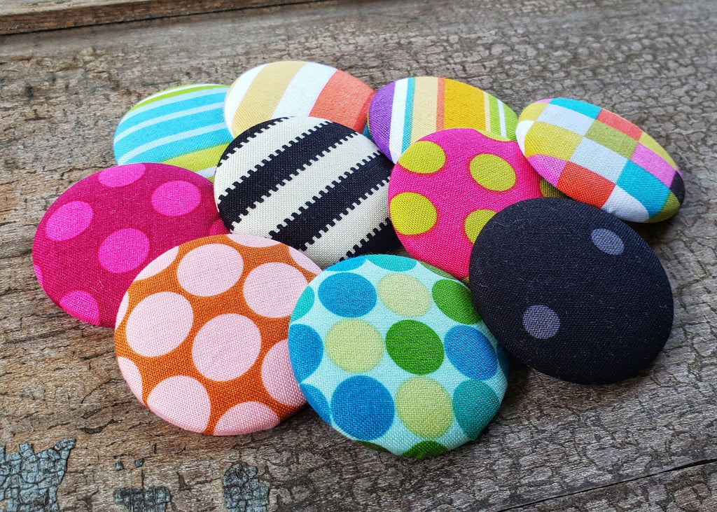 Striped Buttons Decorative Shank Sew On Buttons