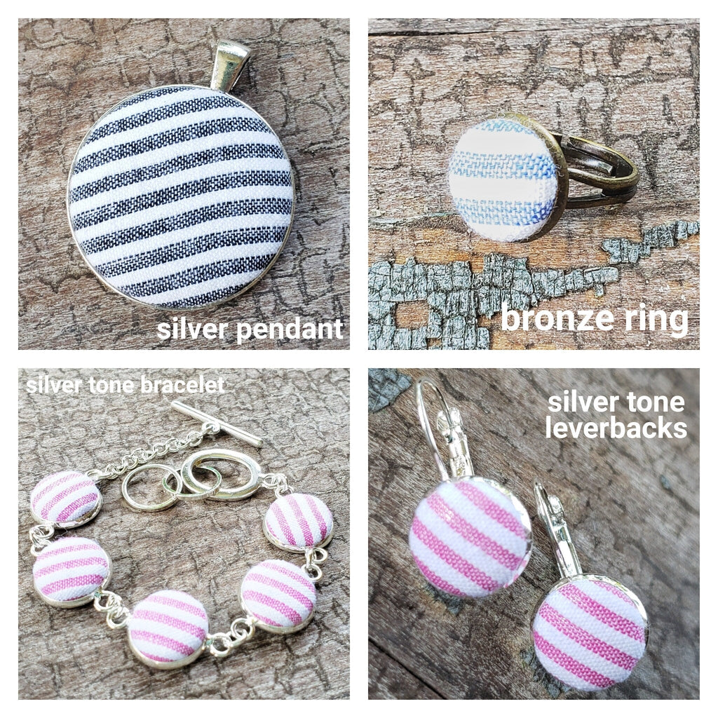 Seersucker Striped Jewelry Collection 