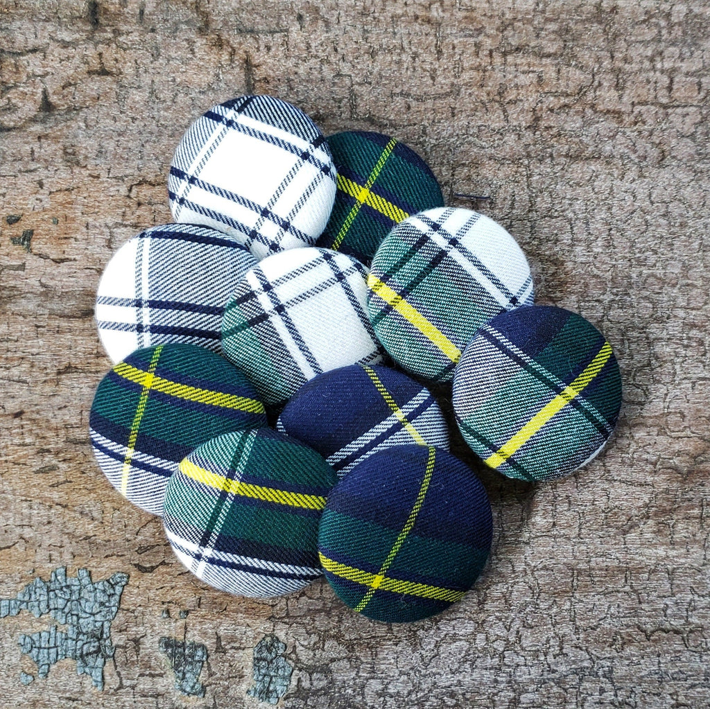 Scottish Campbell Tartan Sewing Buttons 