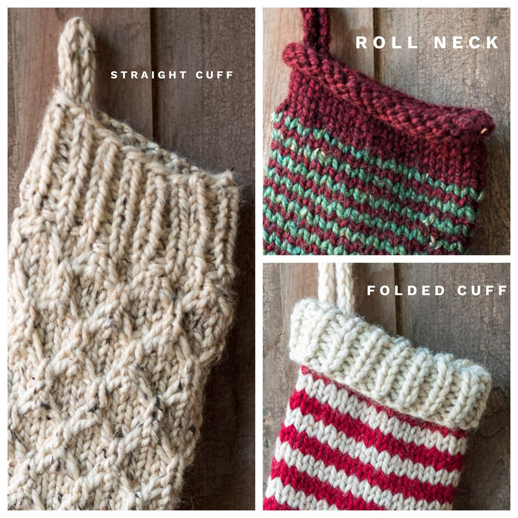 Custom Knit Christmas Stockings for Family