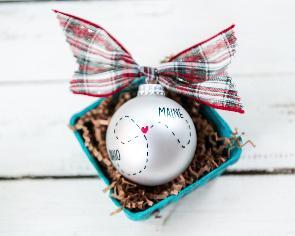 Custom Quote Ornaments - Long Distance Relationship Ornament