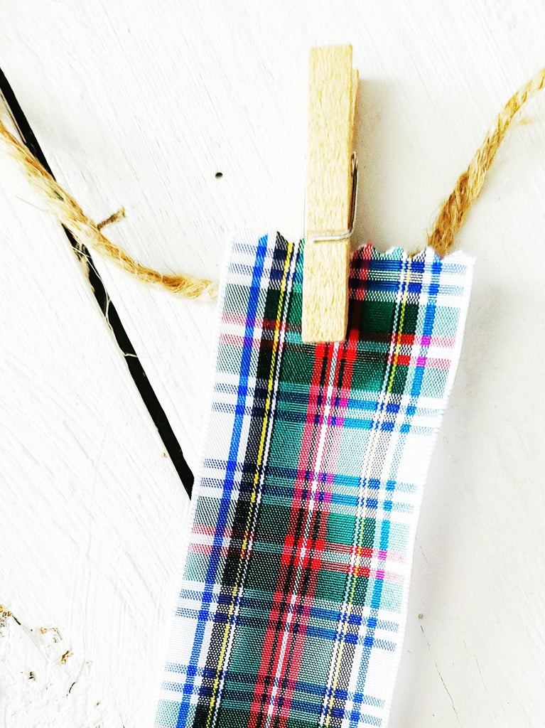 Stewart Dress Tartan Ribbon - Scottish Christmas Decor 