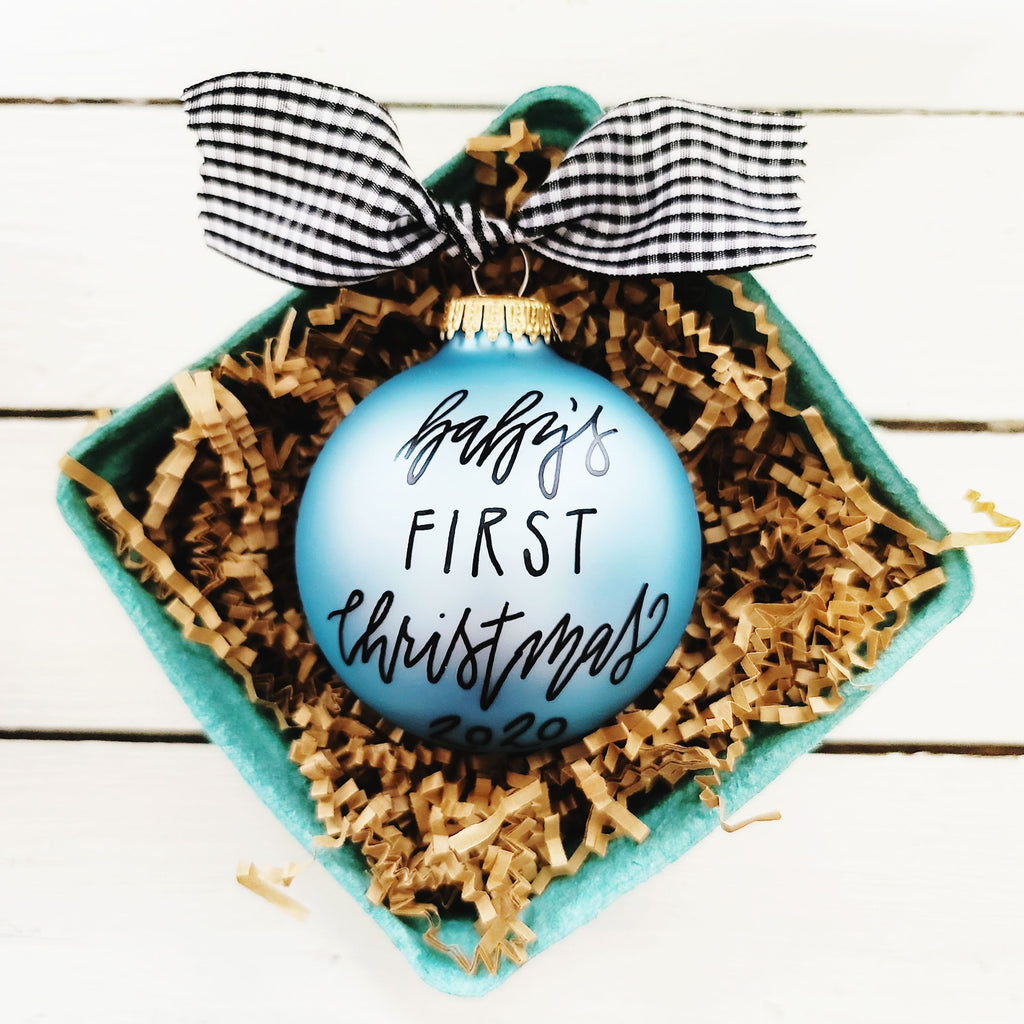 Personalized Baby's First Christmas Ornament 