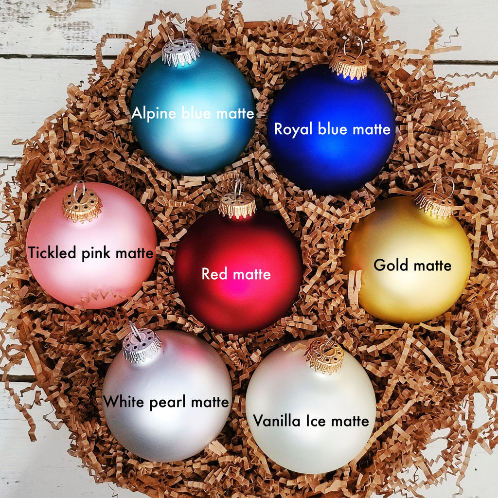 Custom Quote Ornaments - color of ornaments