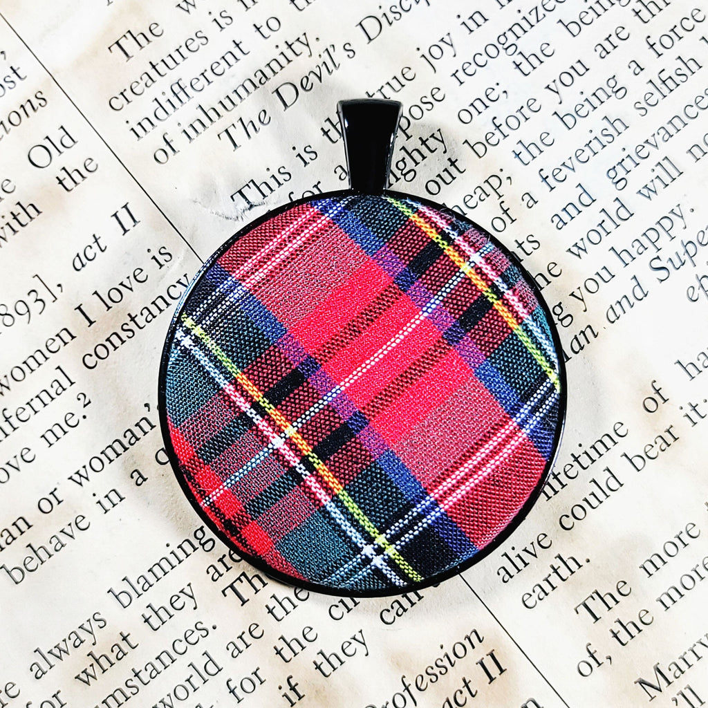 Necklace + Pendant - Handmade Scottish Tartan Necklace