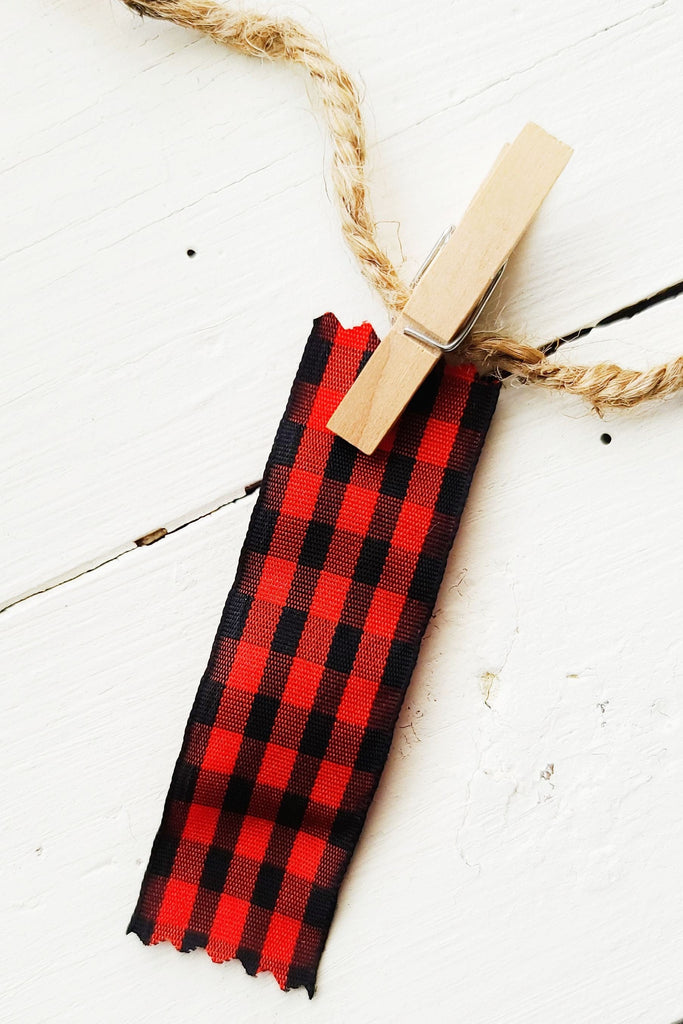 Scottish Tartan Ribbon - Buffalo Plaid Check Ribbon