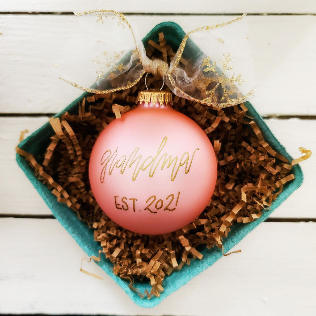 Personalized Ornaments - new grand parent