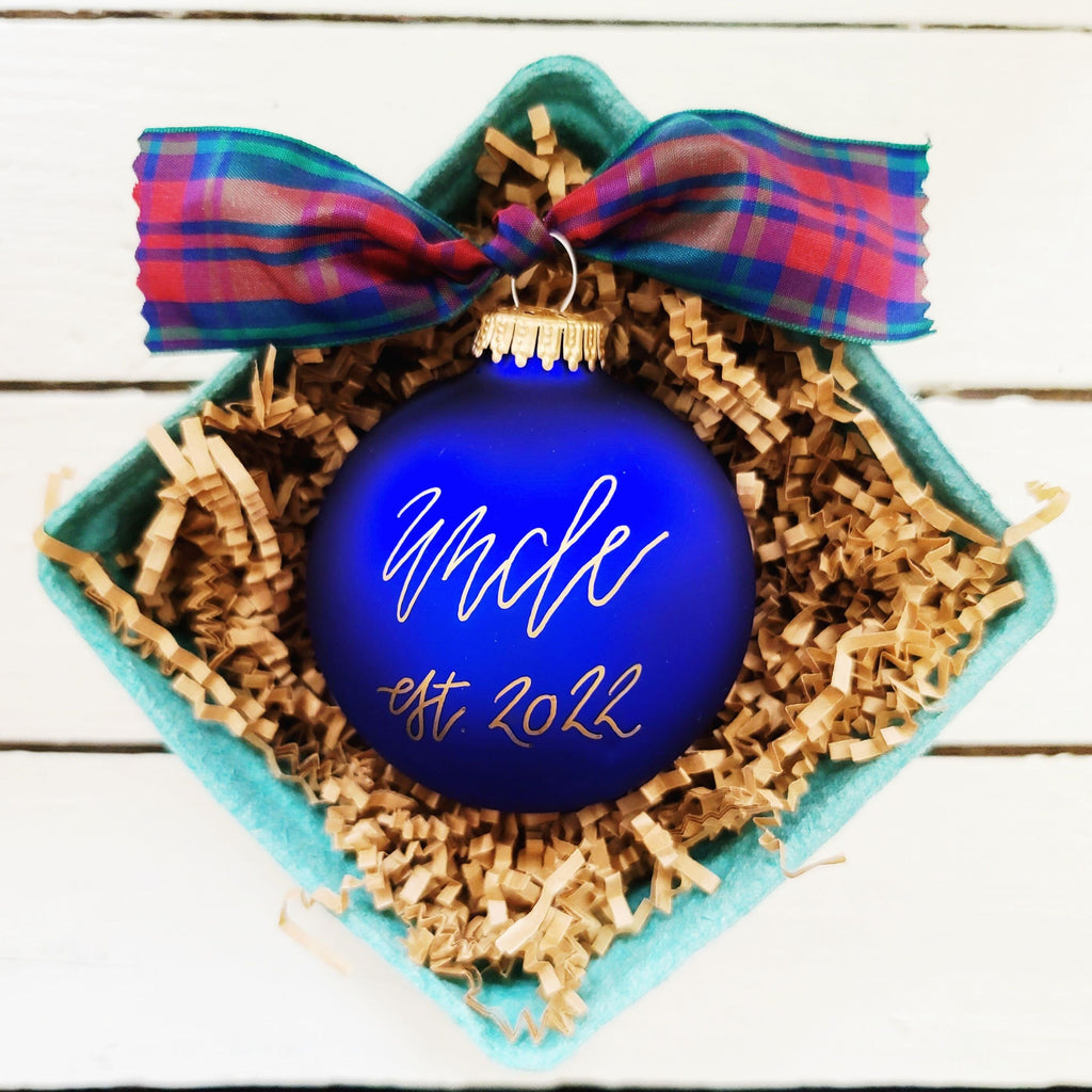 Personalized Family Christmas Ornaments - Baby Shower