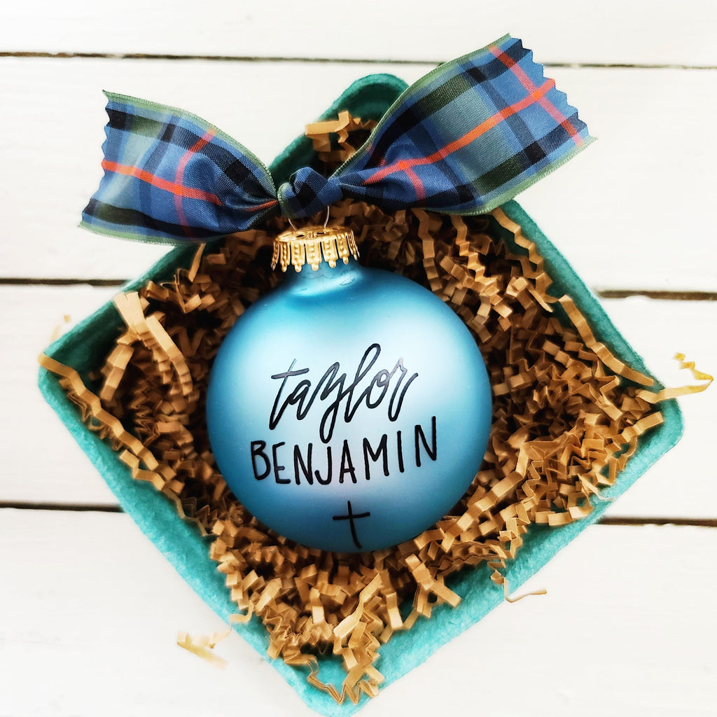 Personalized Ornaments - New Baby Boy Or Girl Baptism Gifts