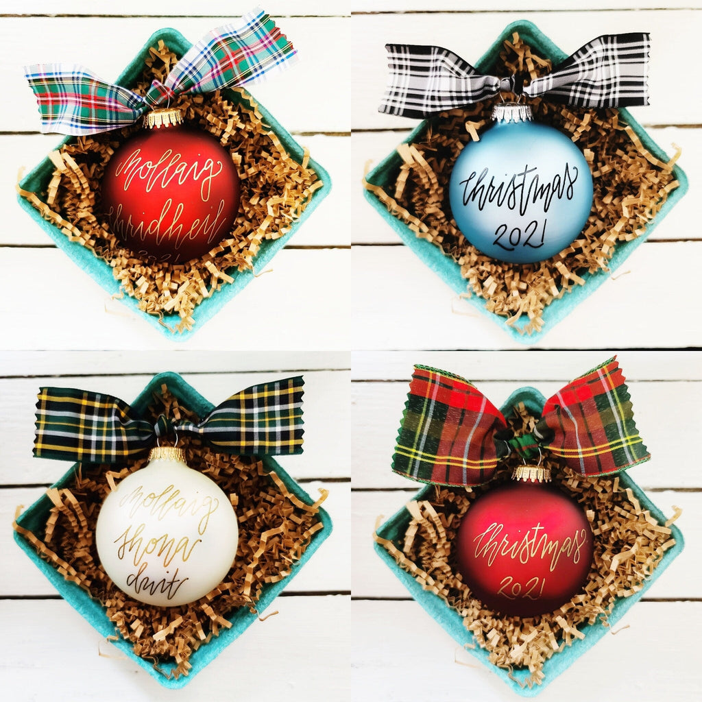 Personalized Decoration With Tartan Plaid Design